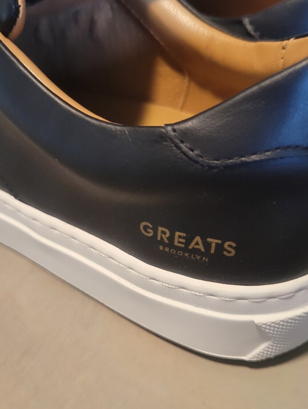 GREATS Royale 2.0 Women's US 10 EU 40 Black Leather Low Top Sneakers Made in Por - Picture 7 of 12